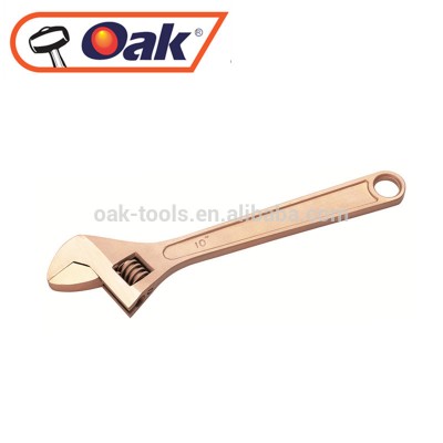 high quality forging hand tools types of spanner names non-sparking adjustable aluminium bronze wrench